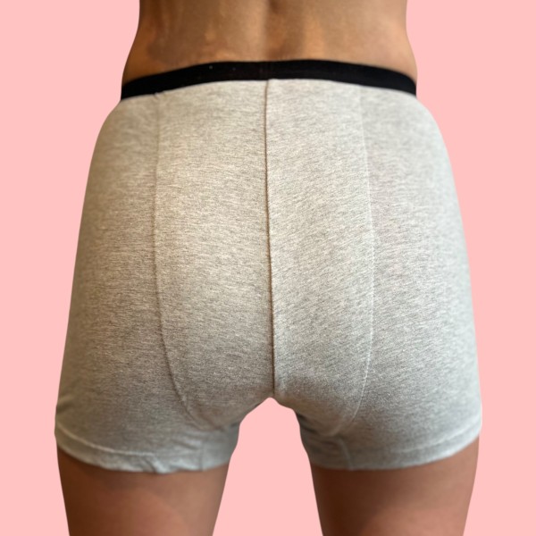 Shorty Menstruel Pablo Gris – Ados 12 à 16 ans | Descapucines