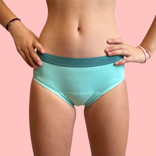 Culotte Menstruelle Iconique Menthe à l'Eau – Ados 12 à 16 ans | Descapucines
