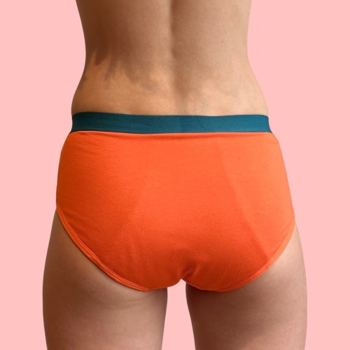 Culotte Menstruelle Iconique Mandarine – Ado 12 à 16 ans | Descapucines