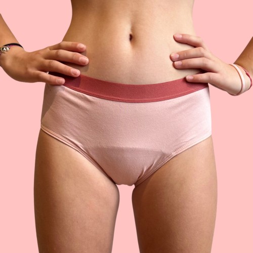 Culotte Menstruelle Iconique Rose – Ados 12 à 16 ans | Descapucines