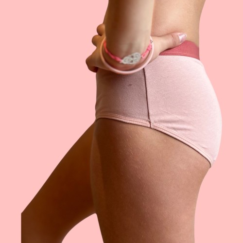 Culotte Menstruelle Iconique Rose – Ados 12 à 16 ans | Descapucines
