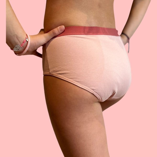 Culotte Menstruelle Iconique Rose – Ados 12 à 16 ans | Descapucines