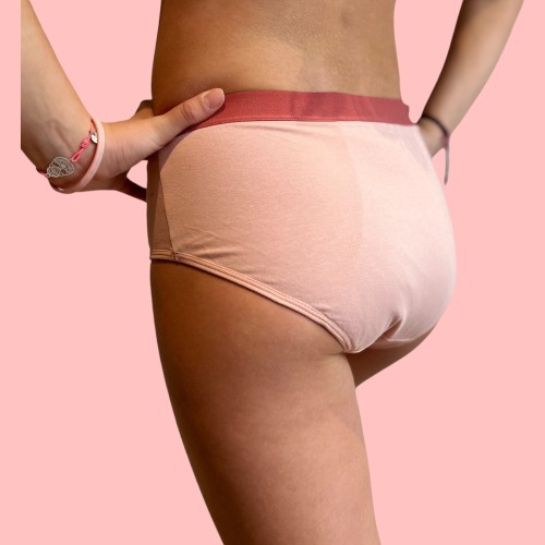 Culotte Menstruelle Iconique Rose – Ados 12 à 16 ans | Descapucines