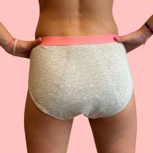 Culotte Menstruelle Iconique Grise – Ados 12 à 16 ans | Descapucines 2