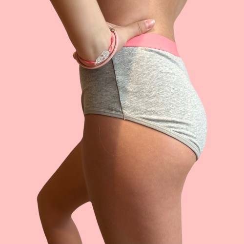Culotte Menstruelle Iconique Grise – Ados 12 à 16 ans | Descapucines