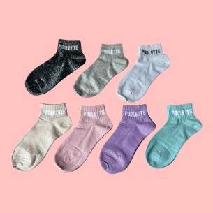 Chaussettes Courtes Brillantes "POULETTE" – Mignonnes & Confortables | Descapucines 2