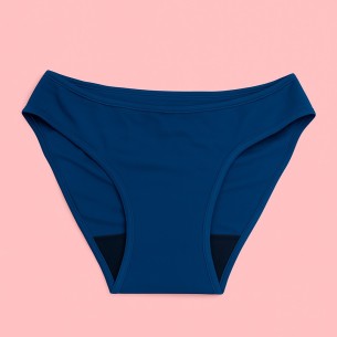 Bas de Maillot Menstruel pour ado Bleu Océan – Style et Confort à la Plage | Descapucines