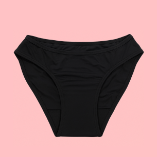 Bas de Maillot de Bain Menstruel pour ado Noir Mat – Discret et Stylé | Descapucines