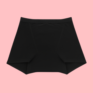 Shorty Menstruel pour ado Pablo Noir – Protection Flux Léger à Abondant | Descapucines