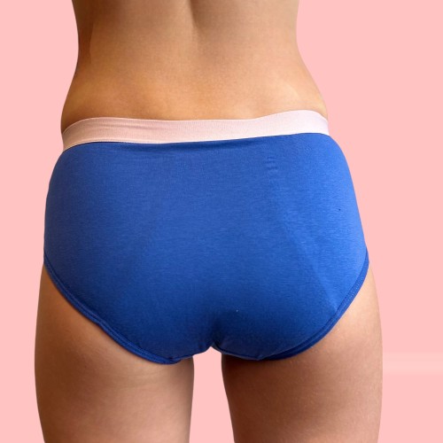 Culotte Menstruelle pour ado Iconique Bleu Majorelle – Protection Flux Léger à Abondant | Descapucines