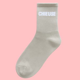 Chaussettes Brillantes "CHIEUSE" – Attitude & Confort | Descapucines