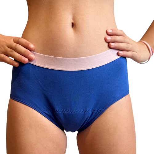 Culotte Menstruelle Iconique Bleu Majorelle – Protection Flux Léger à Abondant | Descapucines
